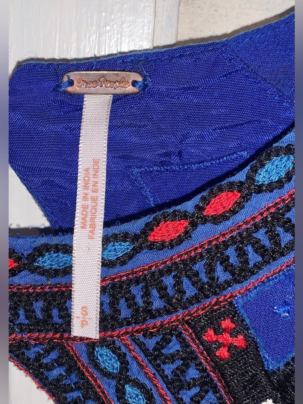 FREE PEOPLE All You Need Flowy Sheer Dress in Cobalt Blue - Picture 8 of 16